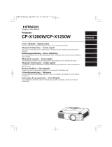 Hitachi CP-X1250W Le manuel du propriétaire