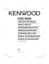 Kenwood KAC-6203 Le manuel du propriétaire