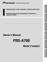 Pioneer PRS-A700 Manuel utilisateur