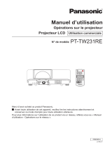 Panasonic PT-TW231R Le manuel du propriétaire