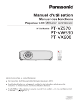 Panasonic PT-VZ570 Le manuel du propriétaire