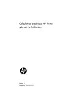 HP Prime Le manuel du propriétaire