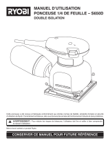 Ryobi S650D Le manuel du propriétaire