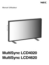 NEC MultiSync® LCD4020 DST Touch Le manuel du propriétaire