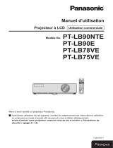 Panasonic PT-LB75VE Le manuel du propriétaire