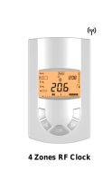 RADSON 4 Zones RF Clock Mode d'emploi