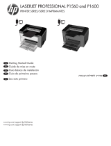 HP LaserJet Pro P1606 Printer series Le manuel du propriétaire