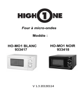 High One HO-MO1 noir 20L méc. Le manuel du propriétaire