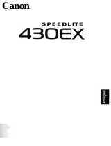 Canon Speedlite 430EX Le manuel du propriétaire