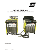 ESAB Deuce Pack 150 300 AMP Plasmarc Cutting & Gouging Package Manuel utilisateur
