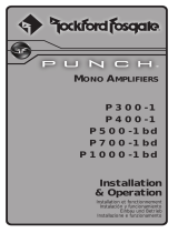 Audio Design Punch P400-1 Le manuel du propriétaire