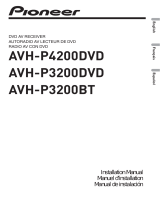 Pioneer AVH-P3200BT Guide d'installation
