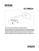 Epson Руководство по установке устройства настенного крепления модели ELPMB24 Manuel utilisateur