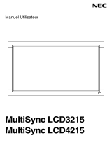 NEC MultiSync® LCD3215 DST Touch Le manuel du propriétaire