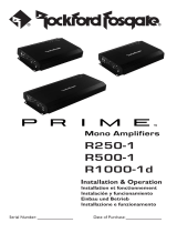 Rockford Fosgate Prime R500-1 Le manuel du propriétaire