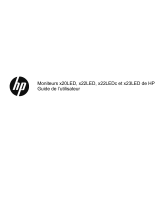 HP 21 inch Flat Panel Monitor series Mode d'emploi