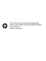 HP V191 18.5-inch LED Backlit LCD Monitor Mode d'emploi