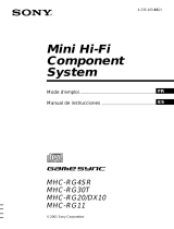 Sony MHC-DX10 Mode d'emploi