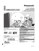 Panasonic DVDS24 Le manuel du propriétaire