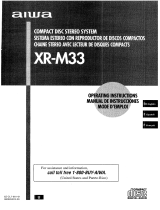 Aiwa XR-M33 Operating Instructions Manual