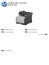 HP LaserJet Pro CM1415 Color Multifunction Printer series Guide d'installation
