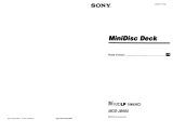 Sony MD-SJB980 Le manuel du propriétaire