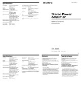 Sony XM-250X Mode d'emploi