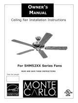 Monte Carlo Fan Company 5hM52XX series Le manuel du propriétaire