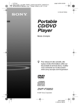 Sony DVP-FX850 Mode d'emploi