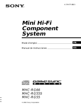 Sony MHC-RG55 Mode d'emploi