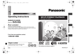Panasonic DVDS52 Le manuel du propriétaire