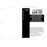 Edirol AudioCapture UA-1D Le manuel du propriétaire