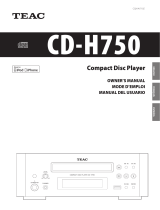 TEAC COMPACT DISC PLAYER Manuel utilisateur