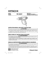 Hitachi RH 650V Manuel utilisateur