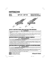 Hitachi GP 5V Manuel utilisateur