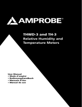 Ampro Corporation THWD-3 & TH-3 Relative Humidity Temperature Meters Manuel utilisateur