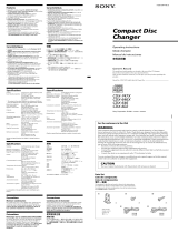 Sony CDX-602 Manuel utilisateur