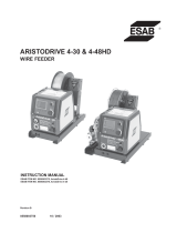 ESAB Aristodrive 4-30 & 4-48HD Wire Feeder Manuel utilisateur