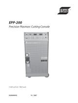ESAB EPP-200 Precision Plasmarc Cutting Console Manuel utilisateur