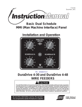 ESAB Basic Dual Schedule MMI (Man Machine Interface) Panel Manuel utilisateur