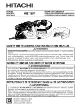 Hitachi VB 16Y Safety Instructions And Instruction Manual