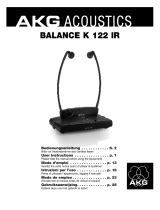 AKG BALANCE K 122 IR Le manuel du propriétaire