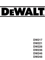 DeWalt DW236 Manuel utilisateur