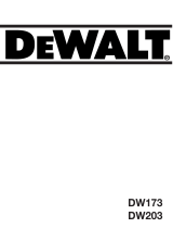 DeWalt DW203 Manuel utilisateur