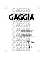 Gaggia Titanium Le manuel du propriétaire