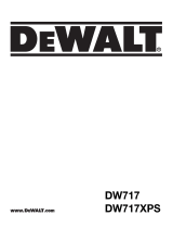 DeWalt DW717XPS Manuel utilisateur