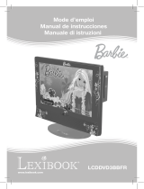 Lexibook Barbie LCDDVD3BBFR Le manuel du propriétaire