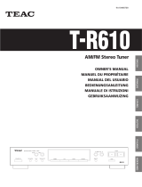 TEAC T-R610 Le manuel du propriétaire