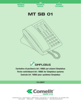 Comelit MT SB 01 Technical Manual