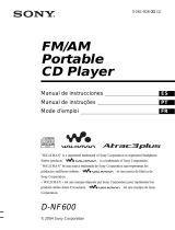 Sony Walkman D-NF600 Mode d'emploi
